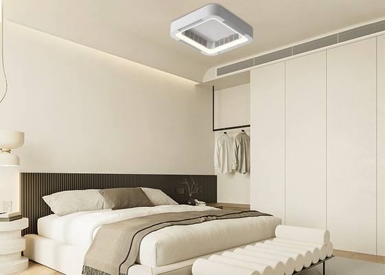 침실 거실 어떤 잎 천정 선풍기도 보이지 않는 에어컨 전기 천정 선풍기 램프를 램프를 갖추지 않습니다